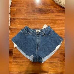 High waisted jean shorts never been worn